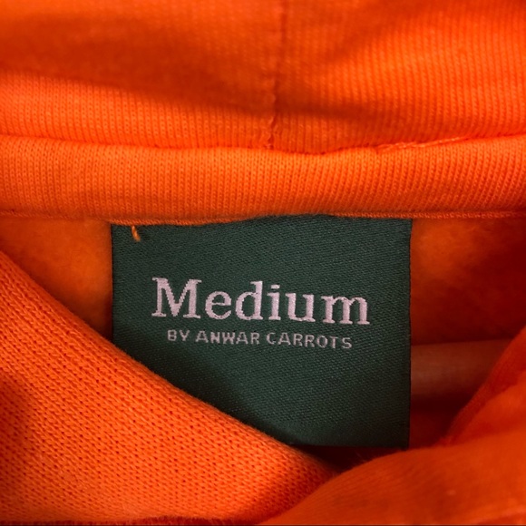 NEW ANWAR CARROTS 🥕 ORANGE HOODIE SWEATSHIRT - Picture 5 of 5